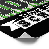 私は学校の最初の100日に取り組んだ – サッカー ポスター (角)