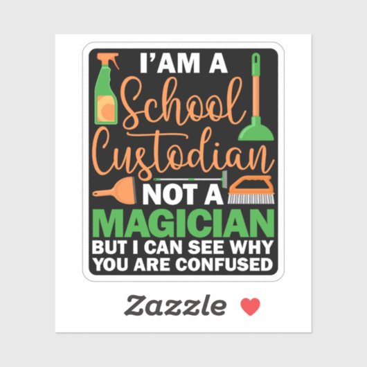 私は学校の管理人でマジシャンの管理人ではない シール (シート)
