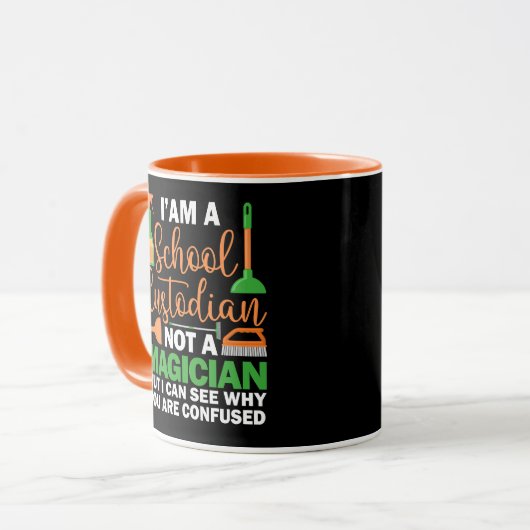 私は学校の管理人でマジシャンの管理人ではない マグカップ (正面左)