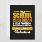 私は学校の管理人の管理人です。 サンキューカード (正面)