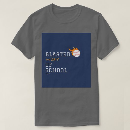 私は学校の100日を爆破2022 Tシャツ (デザイン正面)