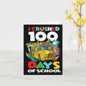 私は学校の100日目の日100人を粉砕G カード (黄色い花)