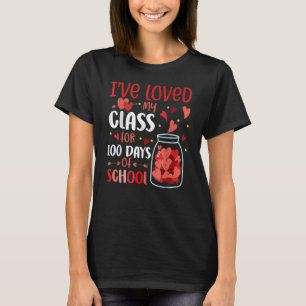 私は学校の100番目のdの100日のために私のクラスを愛している tシャツ