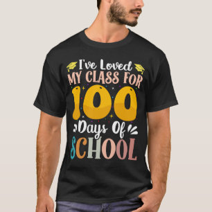 私は学校の100番目のdの100日のために私のクラスを愛している tシャツ