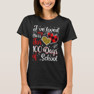 私は学校の100番目のdの100日のために私のクラスを愛している tシャツ