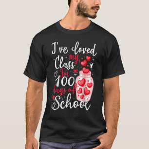私は学校の100番目のdの100日のために私のクラスを愛している tシャツ