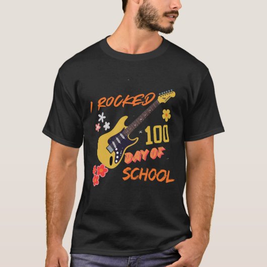 私は学校のPNGの100日を揺り動かした、学校のタイムシャツ Tシャツ (正面)