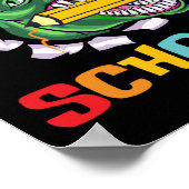 私は学校のTrEx恐竜の100日を通して吠えた ポスター (角)