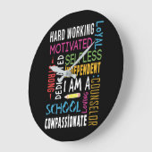 私は学校カウンセラーのお礼です ラージ壁時計 (傾斜)