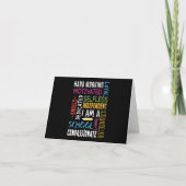 私は学校カウンセラーの感謝の気持ちです カード (正面)