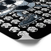 私は学校サッカーの100日を蹴ったScの100日目 ポスター (角)