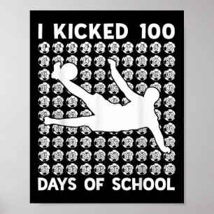 私は学校サッカーの100日を蹴ったScの100日目 ポスター