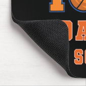 私は学校日100日のバスケットボール100のダンク マウスパッド (コーナー)