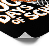 私は学校日100日のバスケットボール100人のダンクをした ポスター (角)