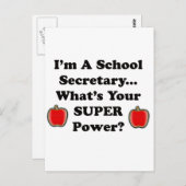 私は学校秘書だ ポストカード (正面/裏面)