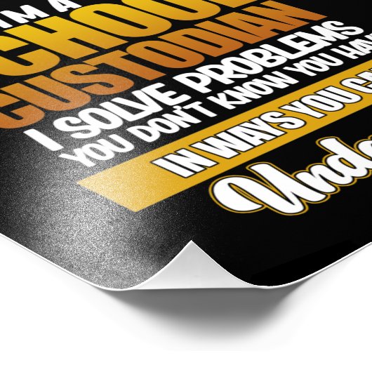 私は学校管理管理者感謝の気持ち フォトプリント            (角)