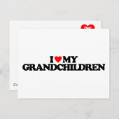 私は孫が大好きだ ポストカード (正面/裏面)