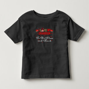 私は孫を月と背中に愛している トドラーTシャツ