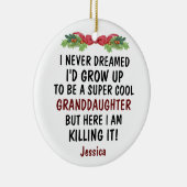 私は孫娘になるとは夢にも思わなかった セラミックオーナメント (右)