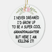 私は孫娘になるとは夢にも思わなかった セラミックオーナメント (左)