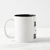 私は孫退職したプロフェッショナルではない ツートーンマグカップ (左)