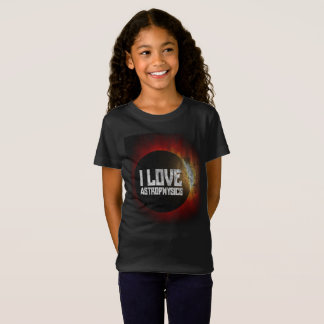私は宇宙の宇宙恋人のための天体物理学のワイシャツを愛します Tシャツ