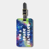 私は宇宙の旅行者の空間的な銀河系の絵画です ラゲッジタグ (正面縦)