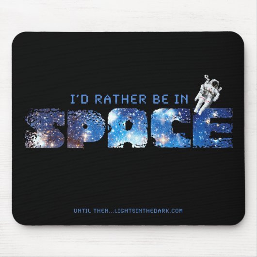 私は宇宙のmousepadにむしろあります マウスパッド (正面)