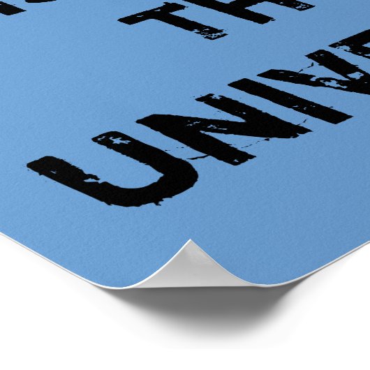 私は宇宙を乱す勇気があるか? ポスター (角)