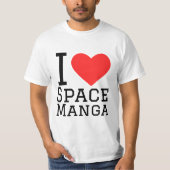私は宇宙マンガ Tシャツ (正面)