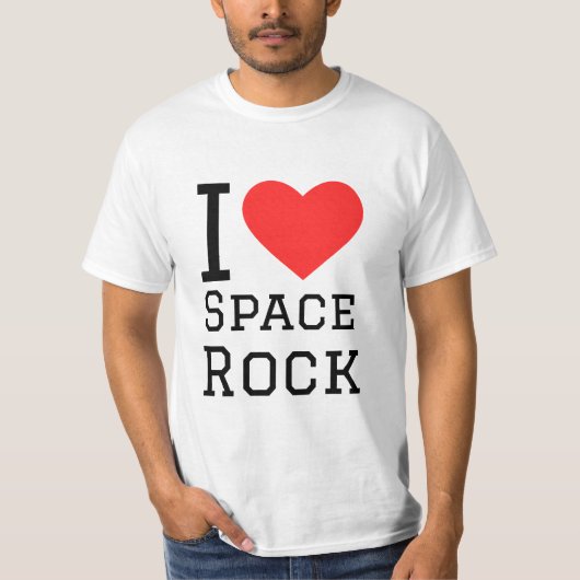 私は宇宙ロックが大好き Tシャツ (正面)