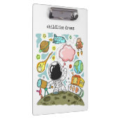 私は宇宙飛行士になる – 子供のような夢 クリップボード (右)