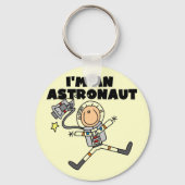 私は宇宙飛行士のTシャツとギフトだ キーホルダー (正面)
