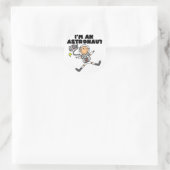 私は宇宙飛行士のTシャツとギフトだ ラウンドシール (バッグ)