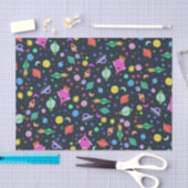 私は宇宙UFOロケット惑星パターンギフトが必要 薄葉紙 (クラフト)