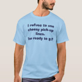 私は安っぽい拾い物を使うことを拒む。 Tシャツ (正面)