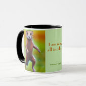 私は安全で、すべては穏やかで、マントラ芸術的・ヴァーゼル マグカップ (正面左)