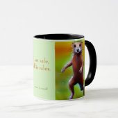 私は安全で、すべては穏やかで、マントラ芸術的・ヴァーゼル マグカップ (正面右)