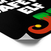 私は安全小妖精や小人ファミリーパジャマおもしろいクリスマス ポスター (角)