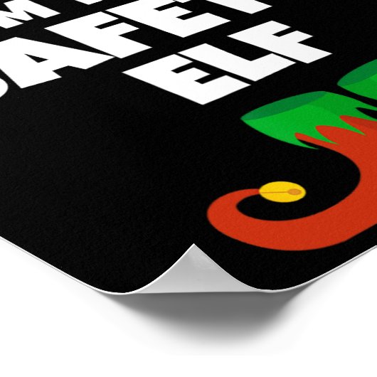 私は安全小妖精や小人ファミリーパジャマおもしろいクリスマス ポスター (角)