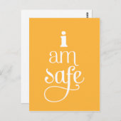 私は安全確認はがき ポストカード (正面/裏面)