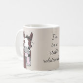 私は安定した人間関係おもしろい馬プンラージにいる コーヒーマグカップ (正面左)
