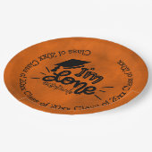 私は完了 – オレンジ ペーパープレート (アングル)