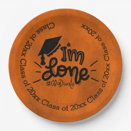 私は完了 – オレンジ ペーパープレート