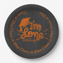 私は完了 – オレンジ ペーパープレート