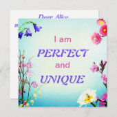 私は完全で肯定のユニークカードカスタムの (正面/裏面)