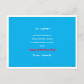 「私は完全にトアダリーの愛の教室バレンタイン シーズンポストカード (裏面)