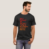 私は完全にノーである Tシャツ (正面フル)