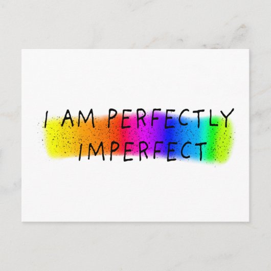 私は完全に不完全だ ポストカード (正面)