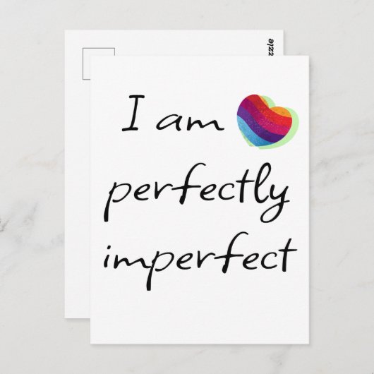 私は完全に不完全だ ポストカード (正面/裏面)
